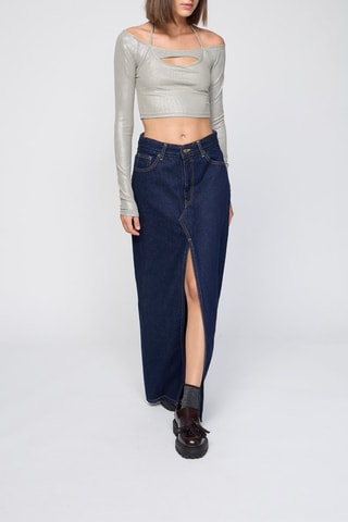 Crop-top - Argenté