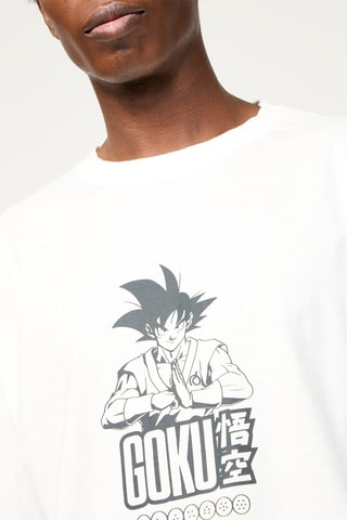 T-shirt Son Goku Dragon Ball Z - Blanc