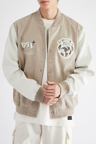 Teddy - Beige et blanc