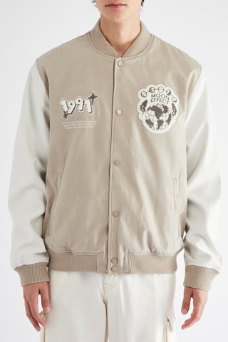 Teddy - Beige et blanc