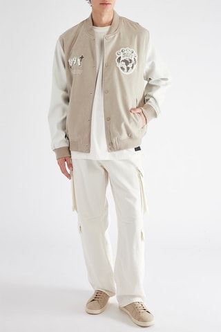Teddy - Beige et blanc