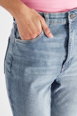 Jean taille haute skinny - Bleu