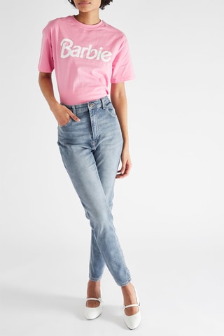 Jean taille haute skinny - Bleu