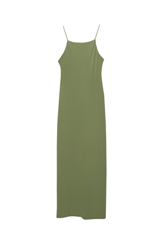 Robe midi - Vert olive