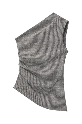Top asymétrique - Gris foncé