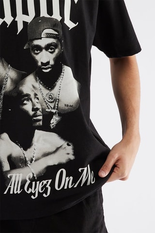 T-shirt Tupac - Noir