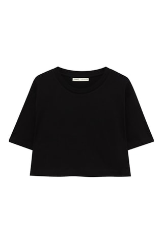 T-shirt cropped - Noir
