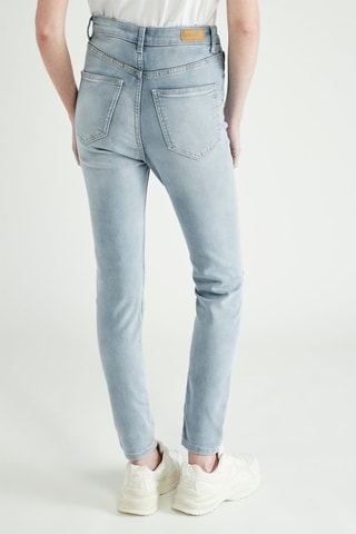 Jean taille haute skinny - Bleu
