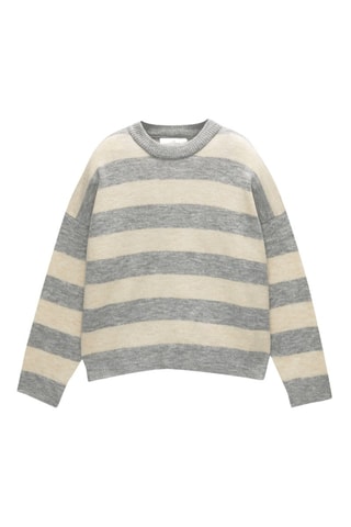 Pull - Ecru et gris