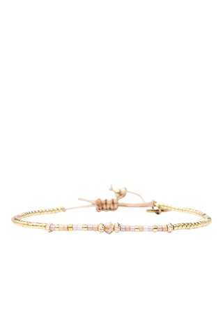 Bracelet Julia - Doré et rose poudré