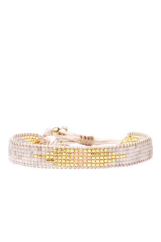 Bracelet Olivia - Doré et rose poudré