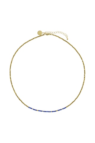 Collier Sarah - Lapis-lazuli et hématites