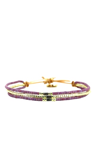 Bracelet Mia - Doré et violet