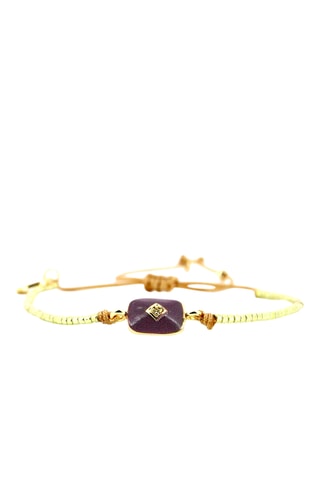 Bracelet Alix -Doré et violet