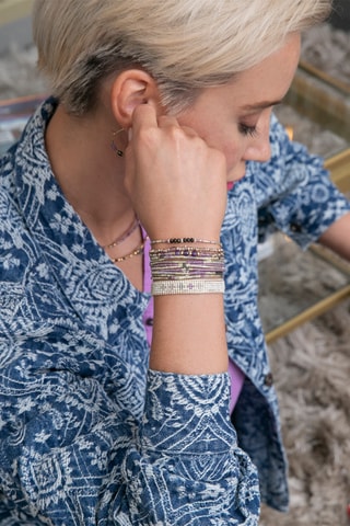 Bracelet Alma - Doré et anthracite