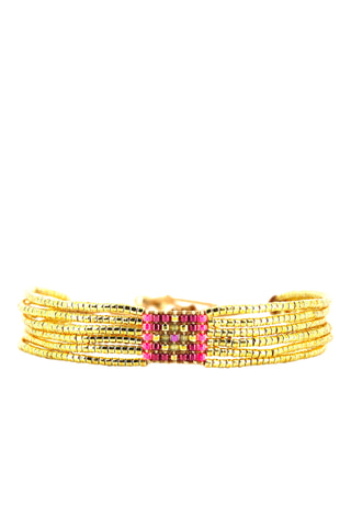 Bracelet Keira - Rose et doré