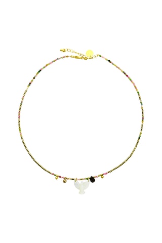 Collier Birdy - Tourmalines et hématites