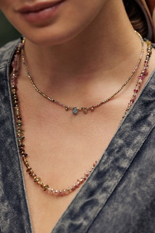 Collier Stelly - Labradorites, tourmalines et hématites