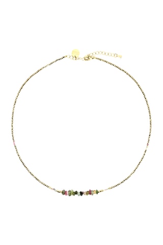 Collier Dana - Tourmalines et hématites