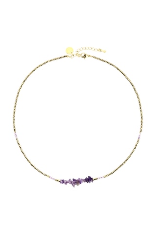 Collier Dana  - Améthystes et hématites