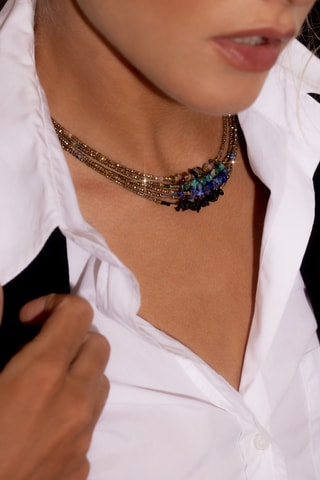 Collier Dana  - Améthystes et hématites