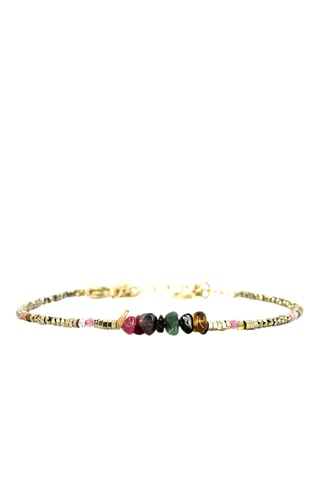Bracelet Dana - Tourmalines et hématites