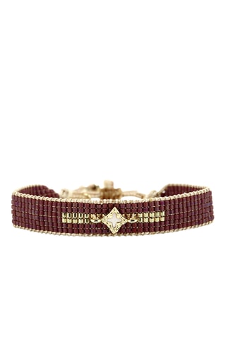 Bracelet Lou - Bordeaux et doré