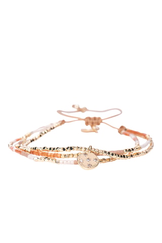 Bracelet Sara - Doré et orange