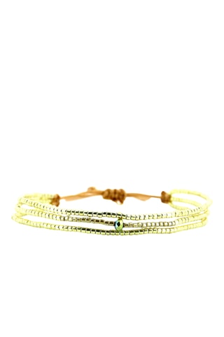 Bracelet Camille - Doré et beige