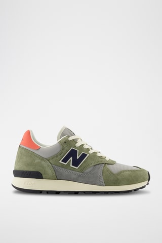 Baskets en cuir 475 - Vert olive