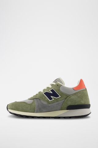 Baskets en cuir 475 - Vert olive
