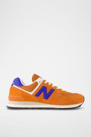 Baskets en cuir suédé 574 - Orange