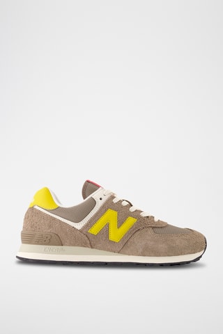 Baskets en cuir suédé 574 - Beige