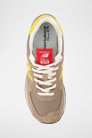 Baskets en cuir suédé 574 - Beige