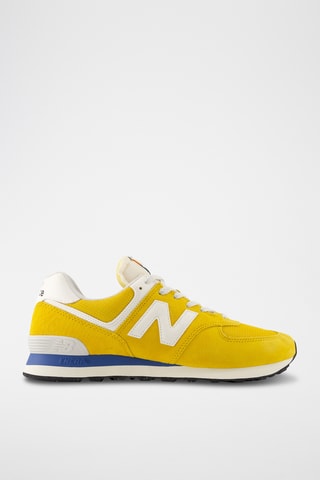 Baskets en cuir suédé 574 - Jaune
