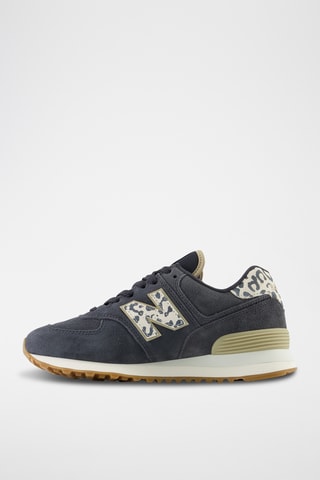 Baskets en cuir suédé Phantom 574 - Bleu-gris