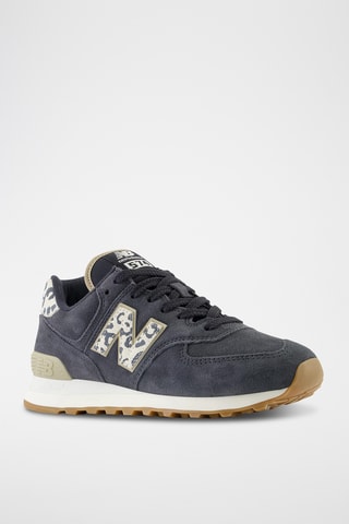 Baskets en cuir suédé Phantom 574 - Bleu-gris