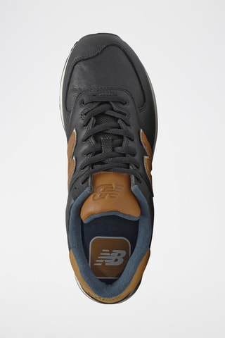 Sneakers en cuir 574 - Noir et marron