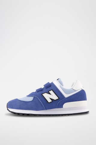 Baskets en cuir 574 - Bleu