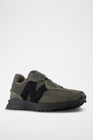 Baskets en cuir suédé 327 - Gris foncé