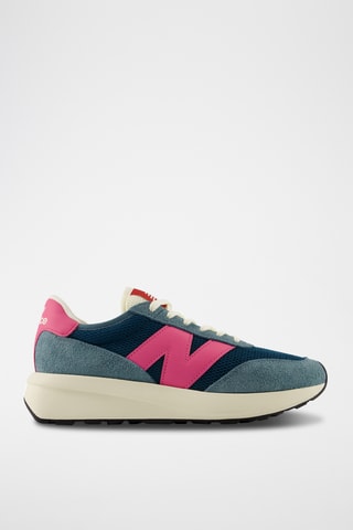 Baskets en cuir suédé 370 - Bleu