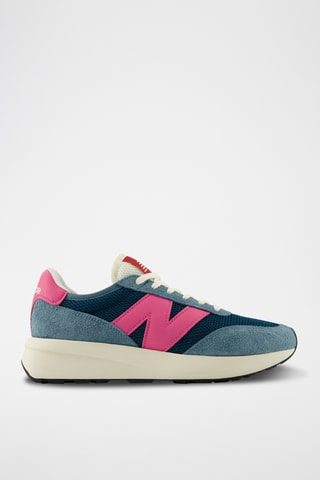 Baskets en cuir suédé 370 - Bleu