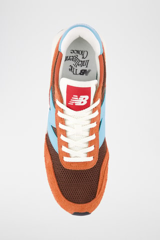 Baskets en cuir suédé 370 - Orange