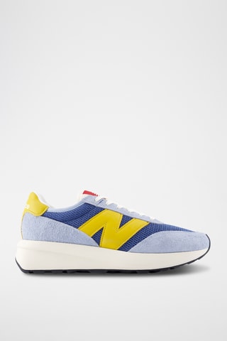 Baskets en cuir suédé 370 - Bleu