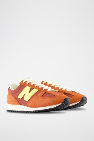 Baskets en cuir suédé 471 - Orange