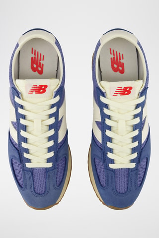 Baskets en cuir suédé 471 - Bleu marine