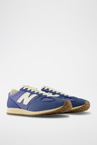 Baskets en cuir suédé 471 - Bleu marine