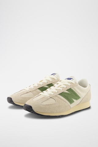 Baskets en cuir suédé 471 - Beige