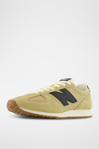 Baskets en cuir suédé 471 - Beige