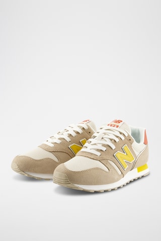 Baskets en cuir suédé 373 - Beige
